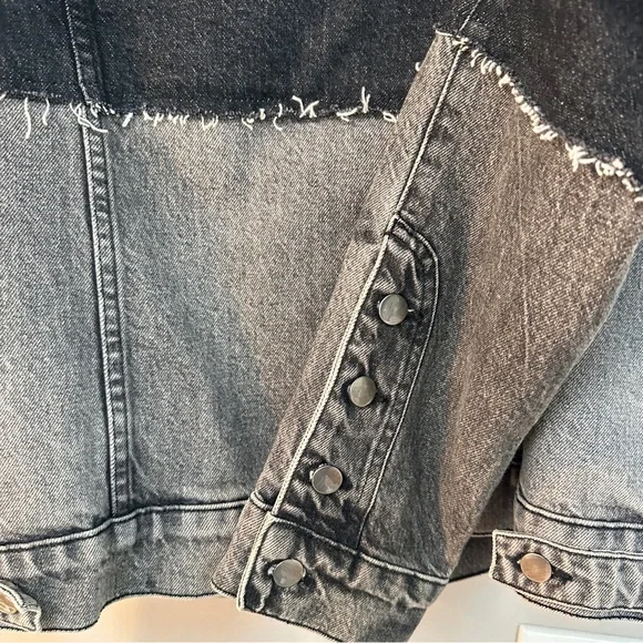 Frame Fashion Patchwork Jean Jacket - Picture 5 of 7